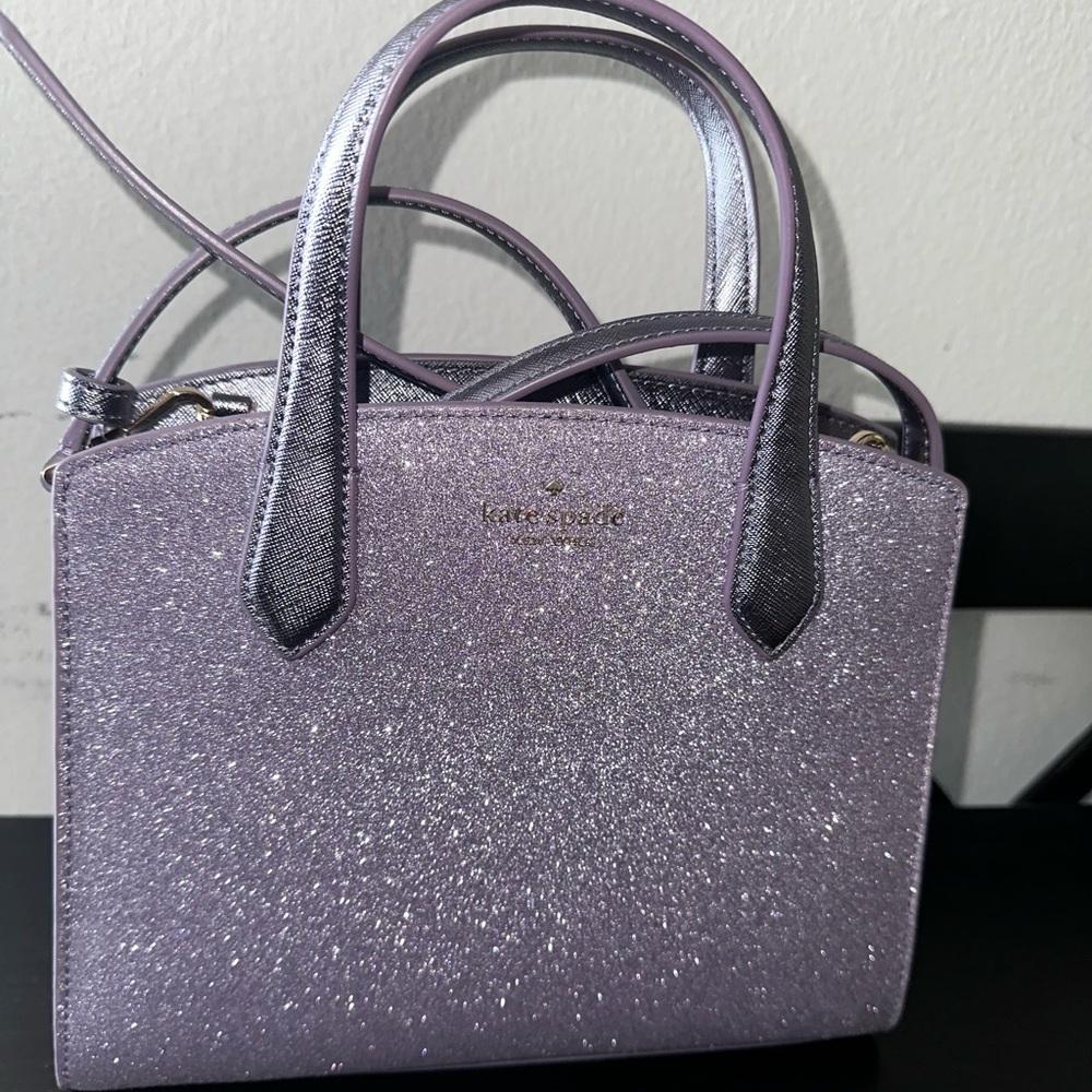 Kate Spade Lilac Frost Glitter Tinsel Purse